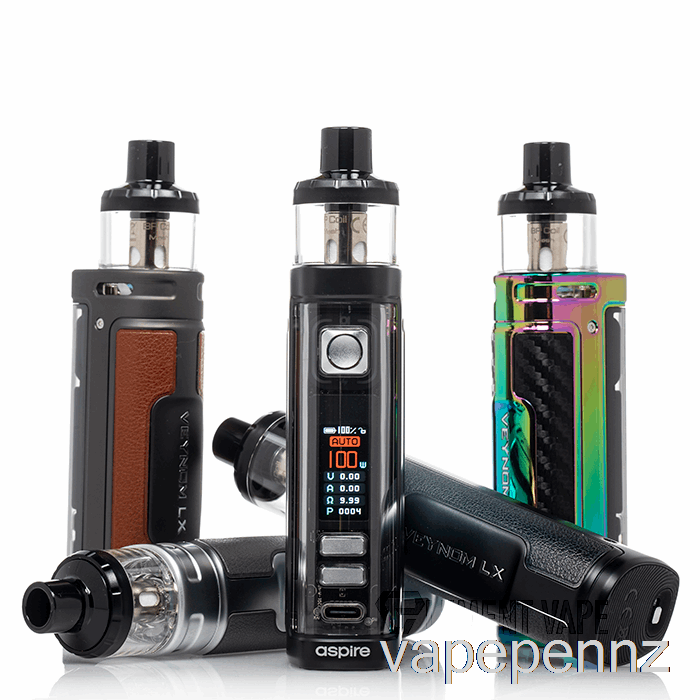 Aspire Veynom LX 100W Pod System Chrome Blue Fade VAPE NZ
